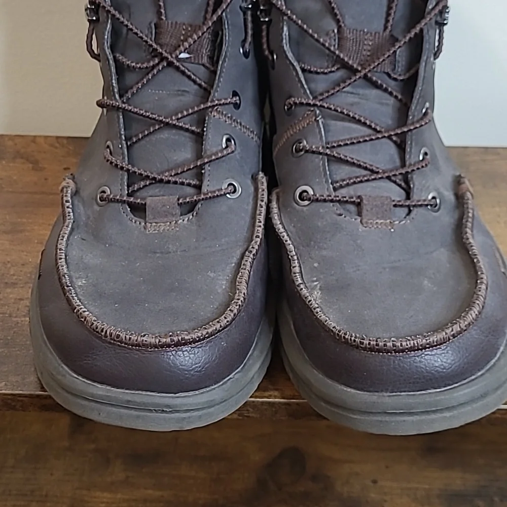 Hey Dude Dark Brown BRADLEY Classic Boots size 12